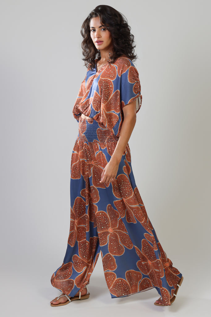 Traffic People FBM131120033 Aurora Wide leg trousers Blue