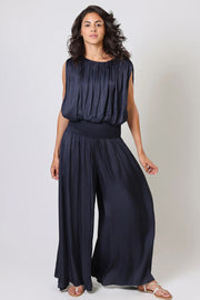 Traffic People AMN13120008 Aurora Wide leg trousers navy