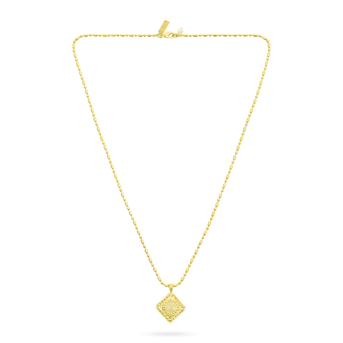 Talis Chain Solar Eclipse Pendant necklace gold