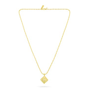 Talis Chain Solar Eclipse Pendant necklace gold