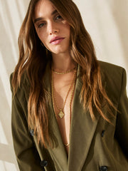 Talis Chain Solar Eclipse Pendant necklace gold