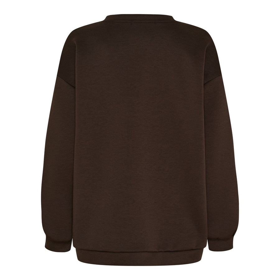 Marta 22659 Mdchibiscus sweatshirt brown yellow