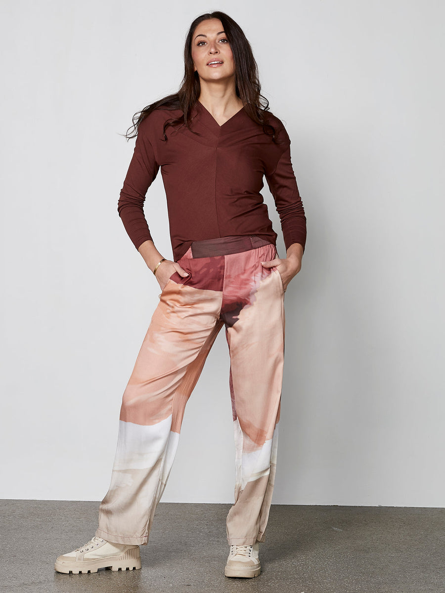 Nu Denmark Elina Yola Trousers berry