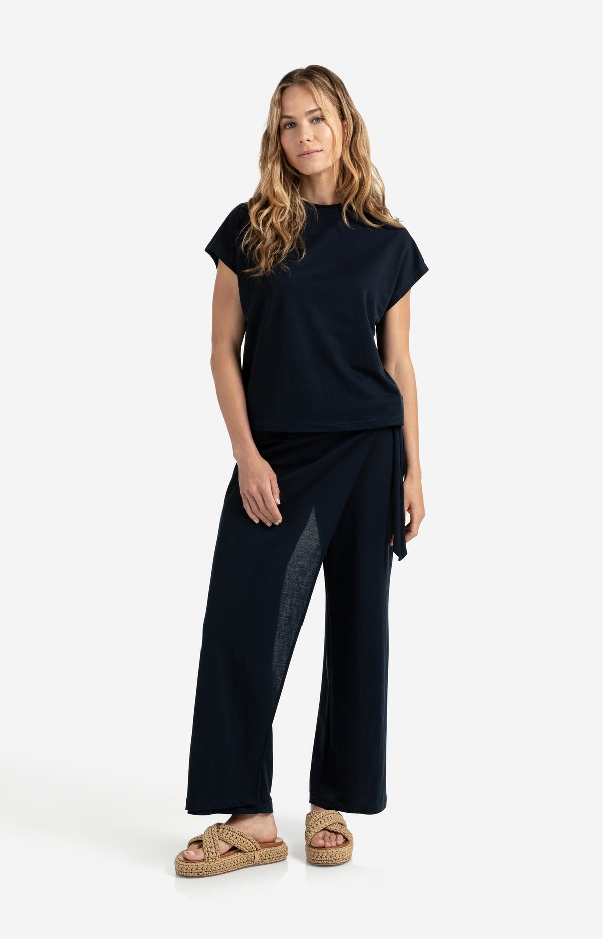 Yaya 01-309199-506 trouser navy
