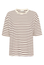 Kaffe KAwinny 1/2 sleeve t shirt fudge