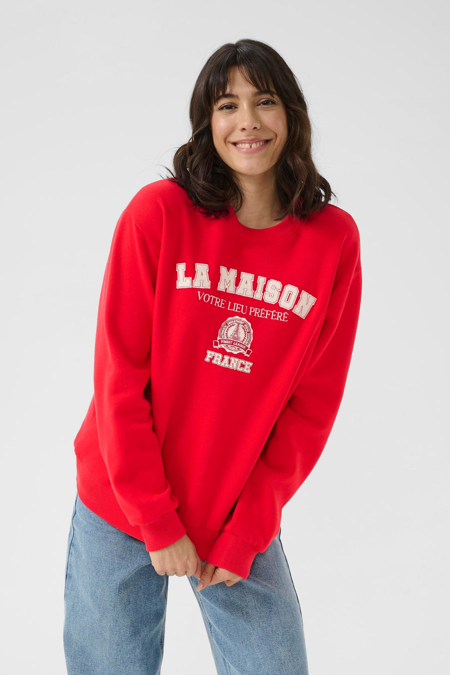 Kaffe KAberta Sweatshirt red