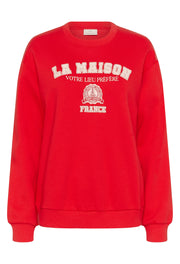 Kaffe KAberta Sweatshirt red