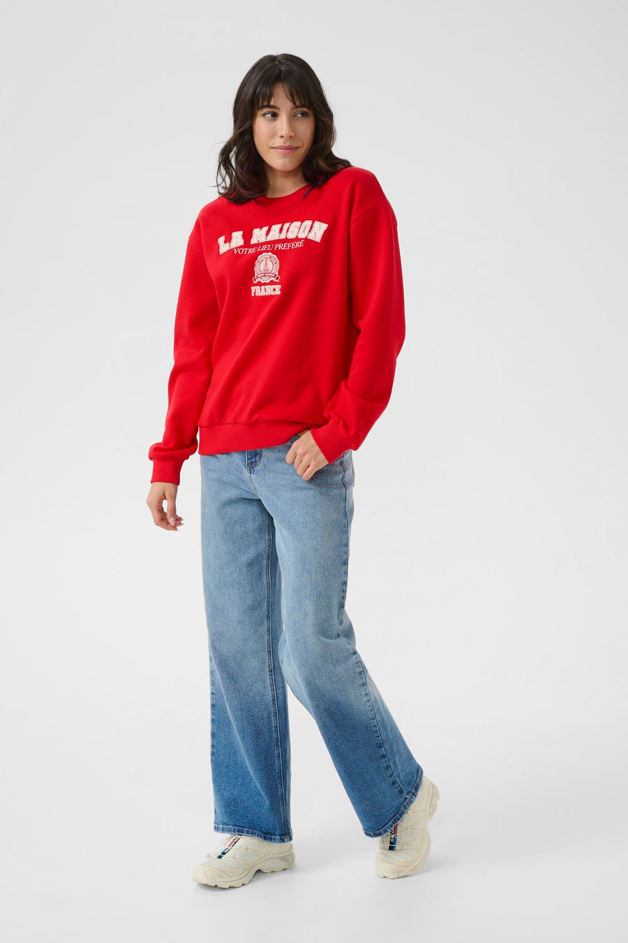 Kaffe KAberta Sweatshirt red