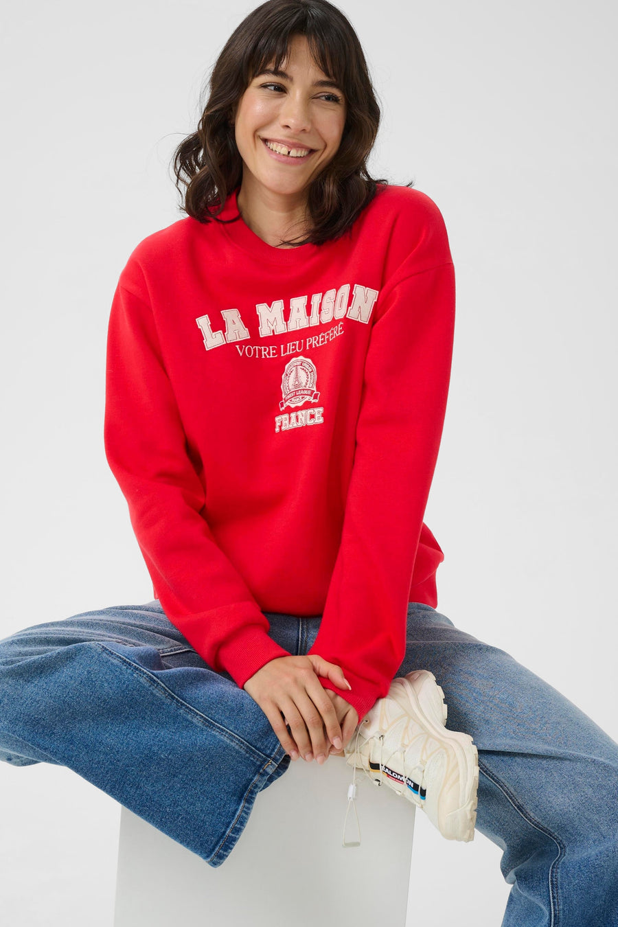 Kaffe KAberta Sweatshirt red