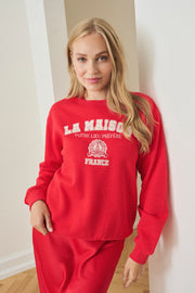 Kaffe KAberta Sweatshirt red