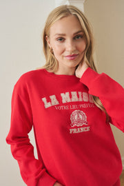 Kaffe KAberta Sweatshirt red