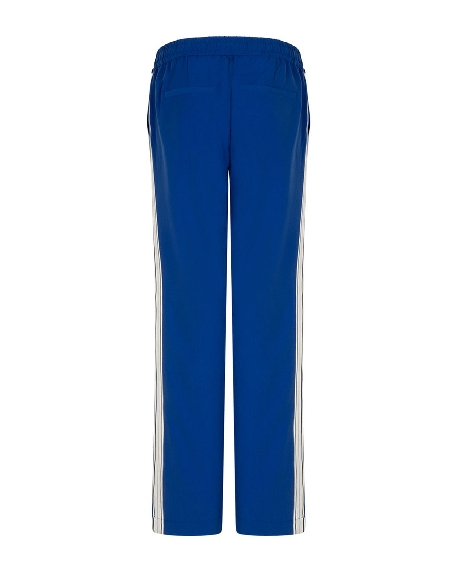 Red button SRB444 Claudette Palazzo sidetape cobalt
