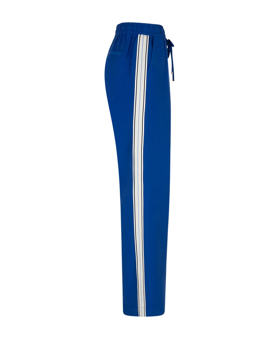 Red button SRB444 Claudette Palazzo sidetape cobalt