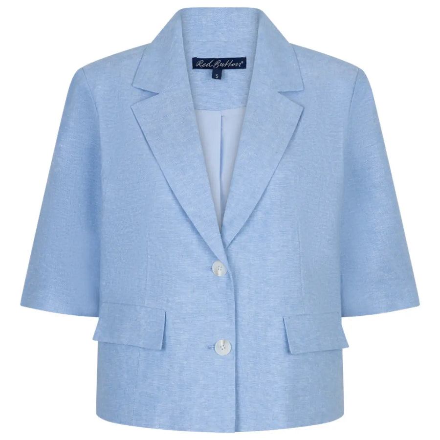 Red Button SRB4771 Blazer linen lightblue