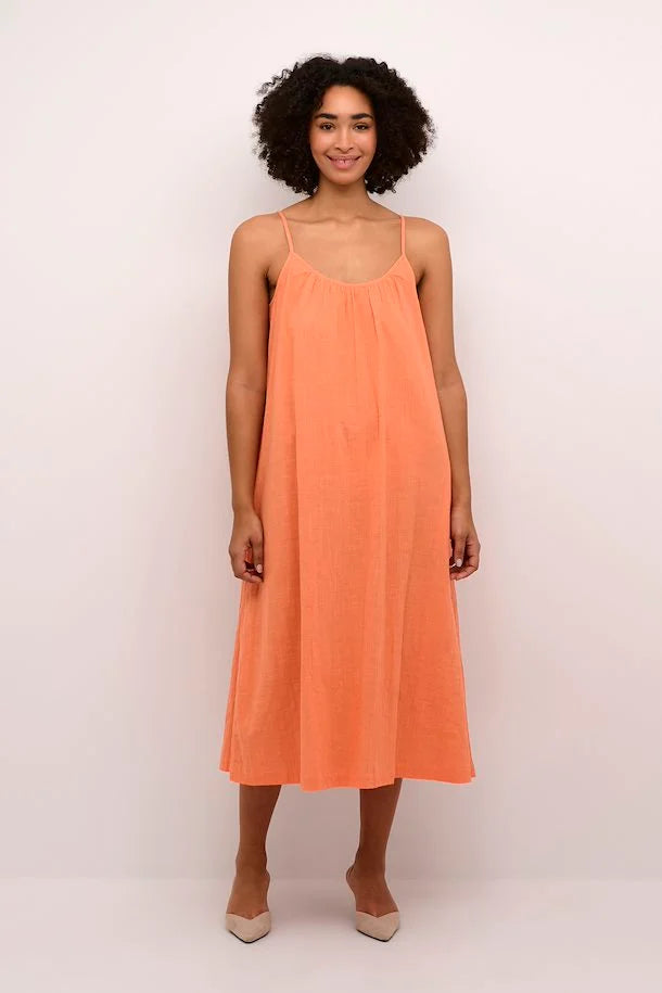 Kaffe Kapauline Strap Dress Melon