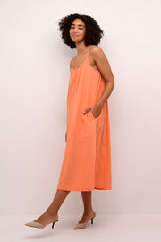 Kaffe Kapauline Strap Dress Melon