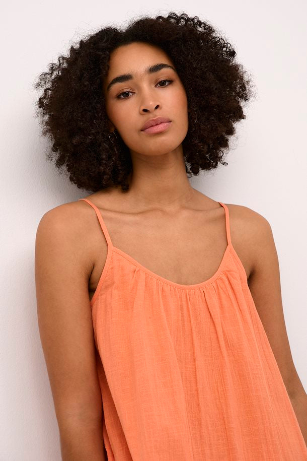 Kaffe Kapauline Strap Dress Melon