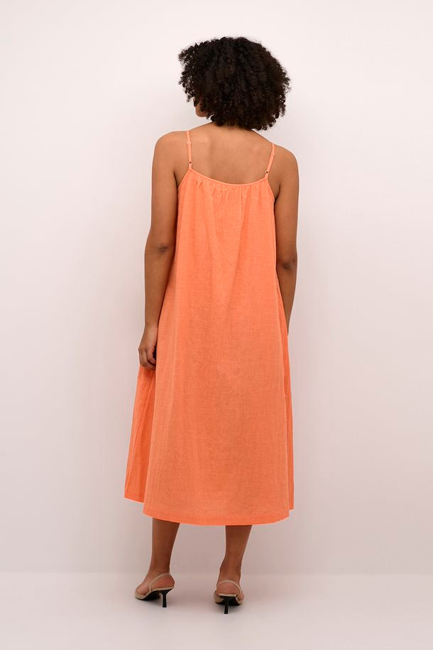 Kaffe Kapauline Strap Dress Melon
