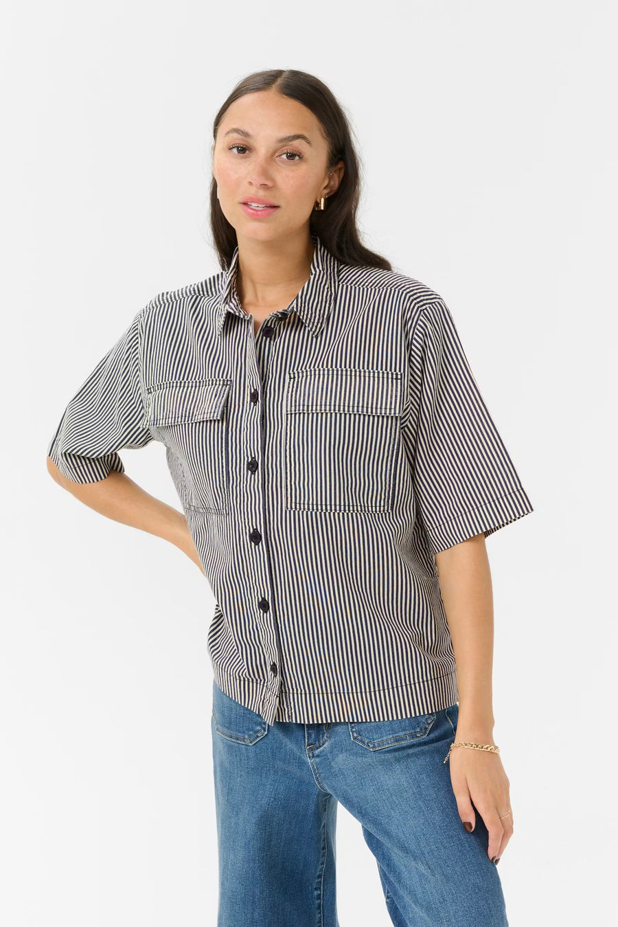 Kaffe KAnaya striped shirt