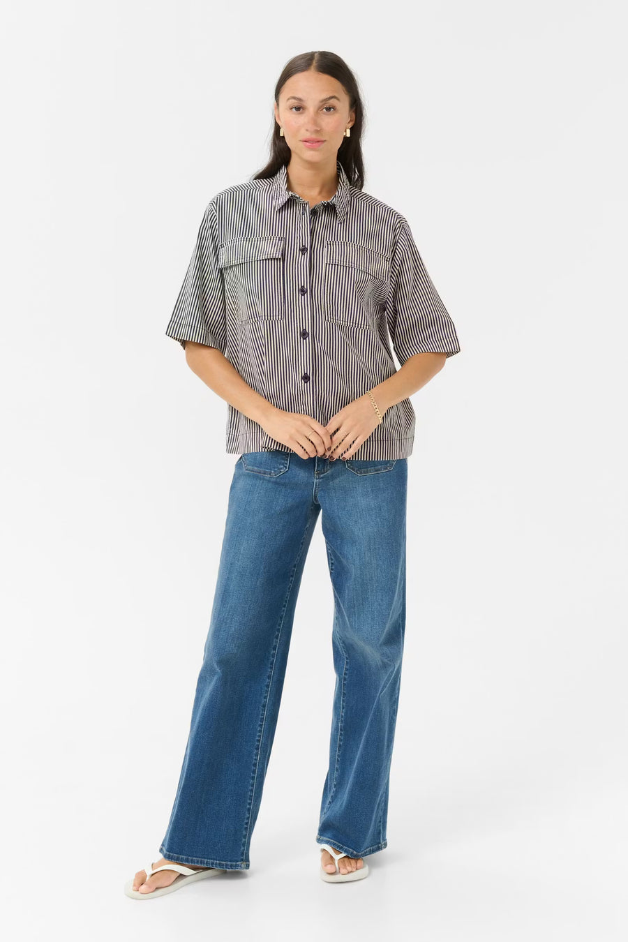 Kaffe KAnaya striped shirt