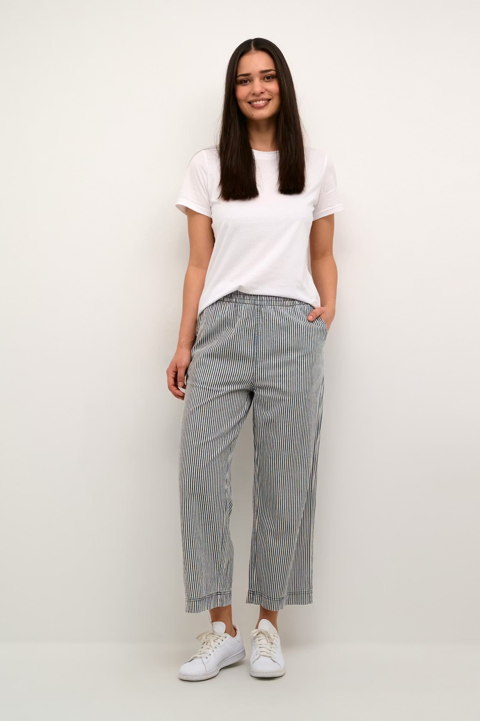Kaffe KAnaya Striped culotte pants