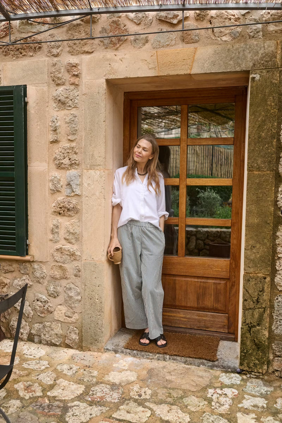 Kaffe KAnaya Striped culotte pants