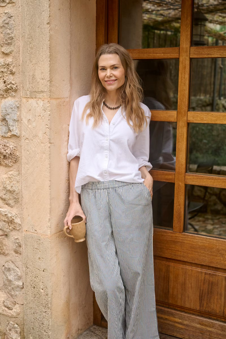 Kaffe KAnaya Striped culotte pants