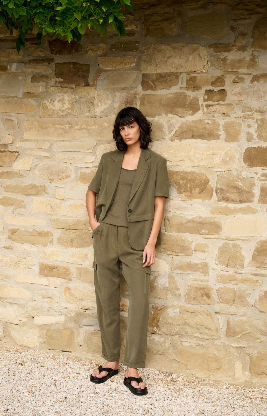 Yaya 01-301254 Cargo trousers with straight legs