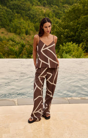 Yaya 01-301260 Woven trousers with print