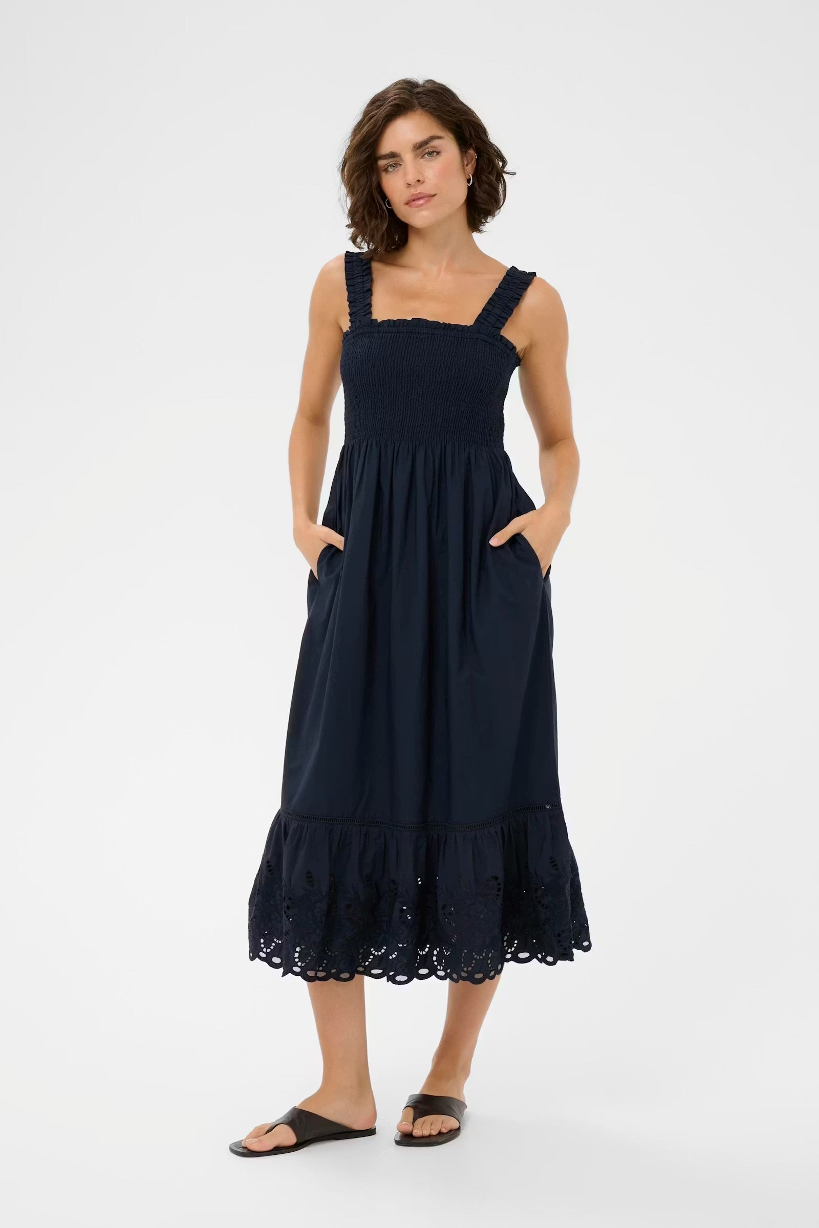 Kaffe KAgertrud dress navy