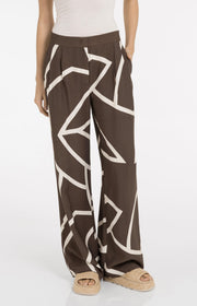 Yaya 01-301260 Woven trousers with print