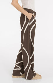 Yaya 01-301260 Woven trousers with print
