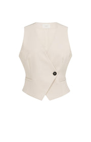 Yaya 01-521007 Gilet with asymmetrical closure