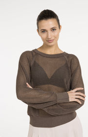 Yaya 01-000592 Mesh stitch sweater