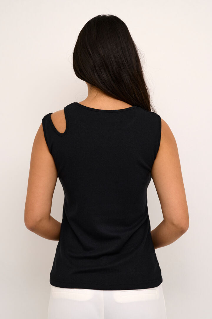 Kaffe Kaarka Top Black