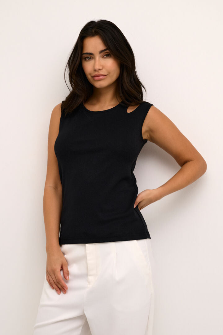 Kaffe Kaarka Top Black