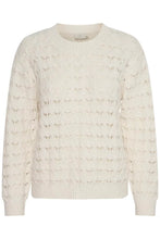 Load image into Gallery viewer, KAFFE KAELENA KNIT PULLOVER CHALK
