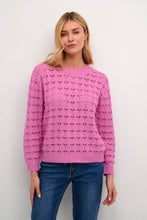 Load image into Gallery viewer, KAFFE KAELENA KNIT PULLOVER PINK
