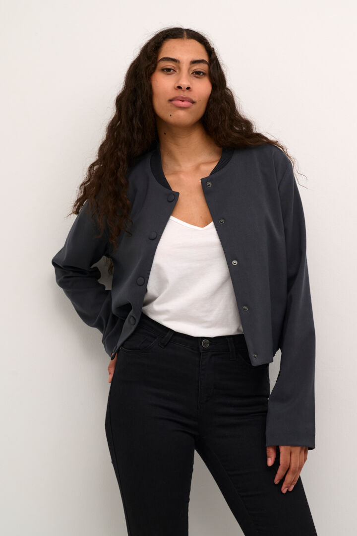 Kaffe Kamerle Jacket Black Oyster
