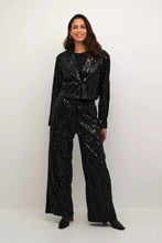 Load image into Gallery viewer, Kaffe Kanicole Sequin Pants Black
