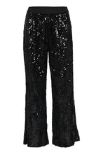 Load image into Gallery viewer, Kaffe Kanicole Sequin Pants Black
