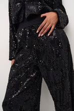 Load image into Gallery viewer, Kaffe Kanicole Sequin Pants Black
