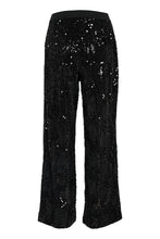 Load image into Gallery viewer, Kaffe Kanicole Sequin Pants Black
