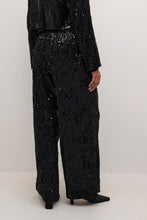 Load image into Gallery viewer, Kaffe Kanicole Sequin Pants Black
