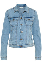 Load image into Gallery viewer, KAFFE KAVICKY JEANS JACKET LIGHT WASH
