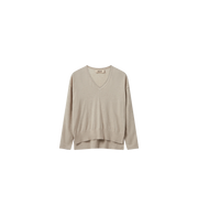 Mos Mosh Mmtani V Neck Knit Cement