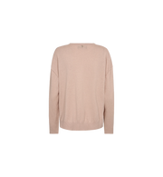 Mos Mosh Mmtani V Neck Knit Rose Smoke