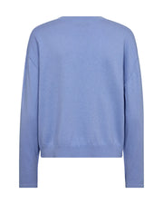 Mos Mosh MMChani placket knit hydrangea