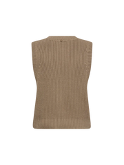 Mos Mosh MMKirby knit vest tan