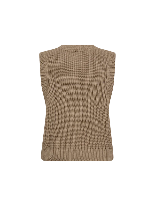 Mos Mosh MMKirby knit vest tan